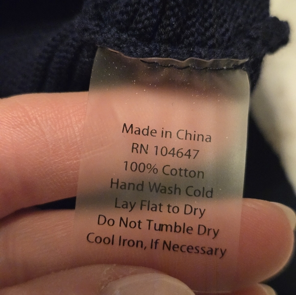 Navy Ribbed Sweater - Picture 3 of 6